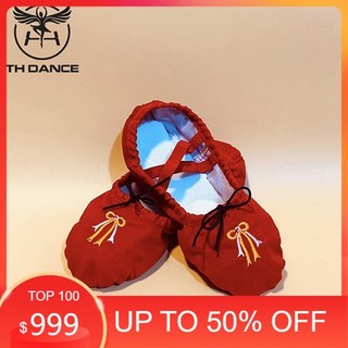 🔶 Giày múa Ballet trẻ em | Kiểu thêu nơ