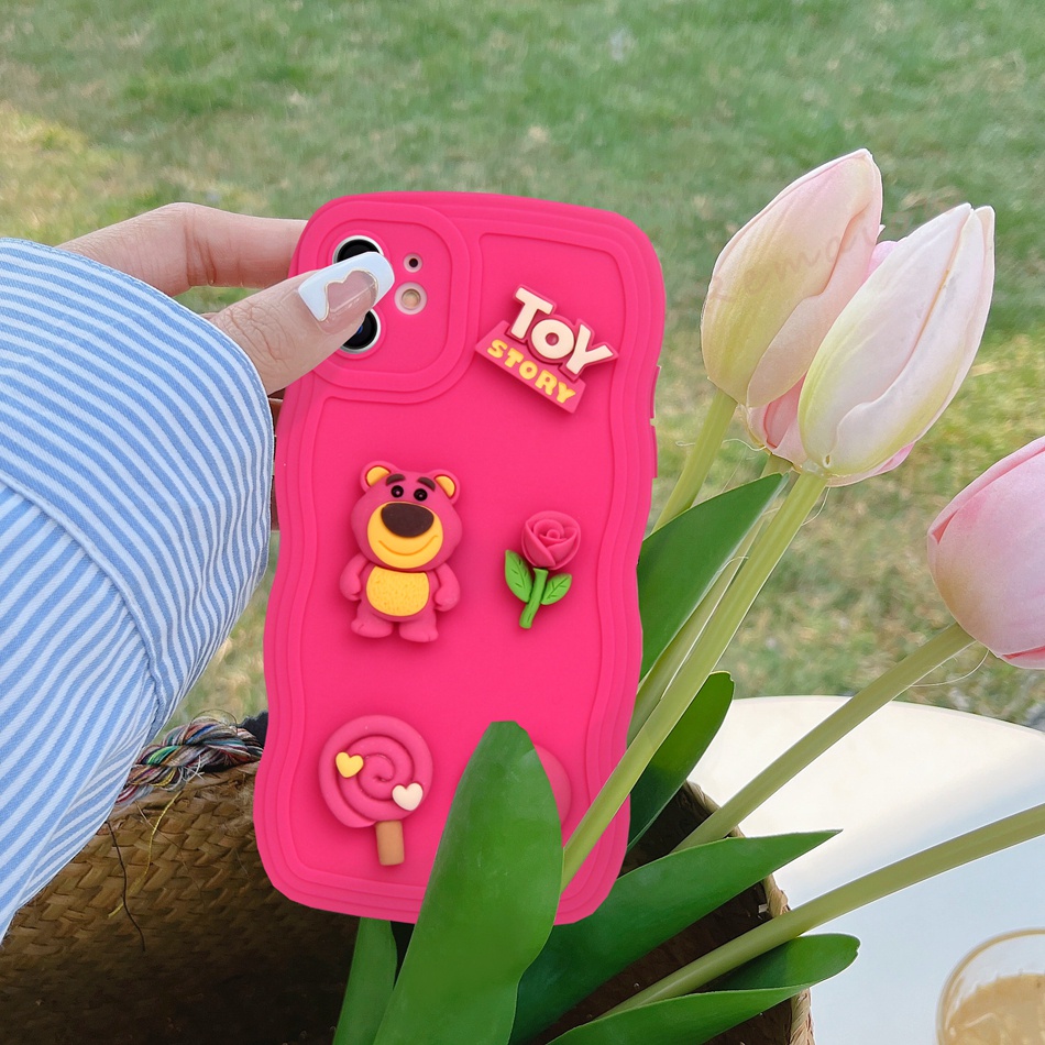 Ốp Điện Thoại Silicon Hình Gấu 3D Cho iPhone 11 12 13 14 Pro MAX Plus Mini X XR XS MAX 6 S 7 8 Plus SE 2020 11Pro 12pro 13Pro