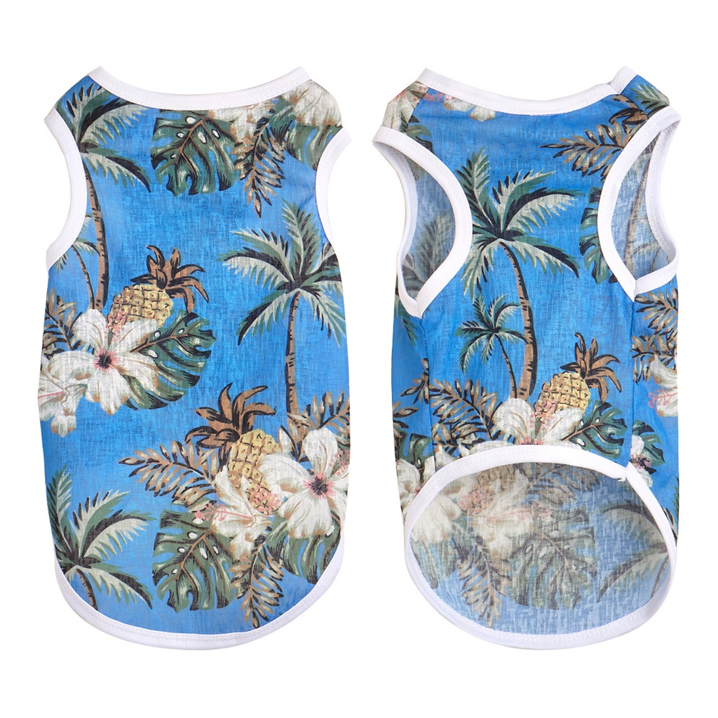 Áo Tank Top Làm Mát Mùa Hè Kiểu Hawaii Cho Thú Cưng 27 Món