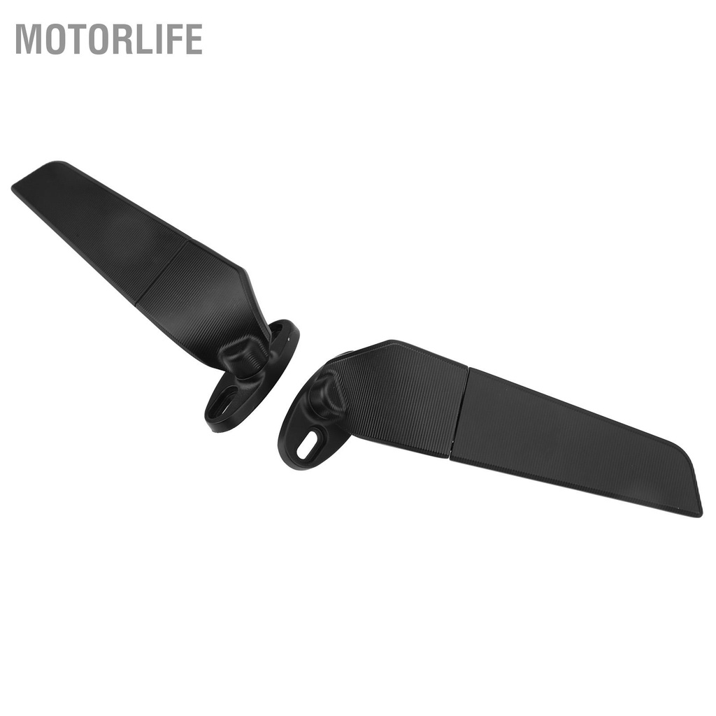 Motorlife Xe Máy Chiếu Hậu Nhôm Xoay 360 Độ Mặt Gió Có Thể Điều Chỉnh Cánh Gương Cho R15