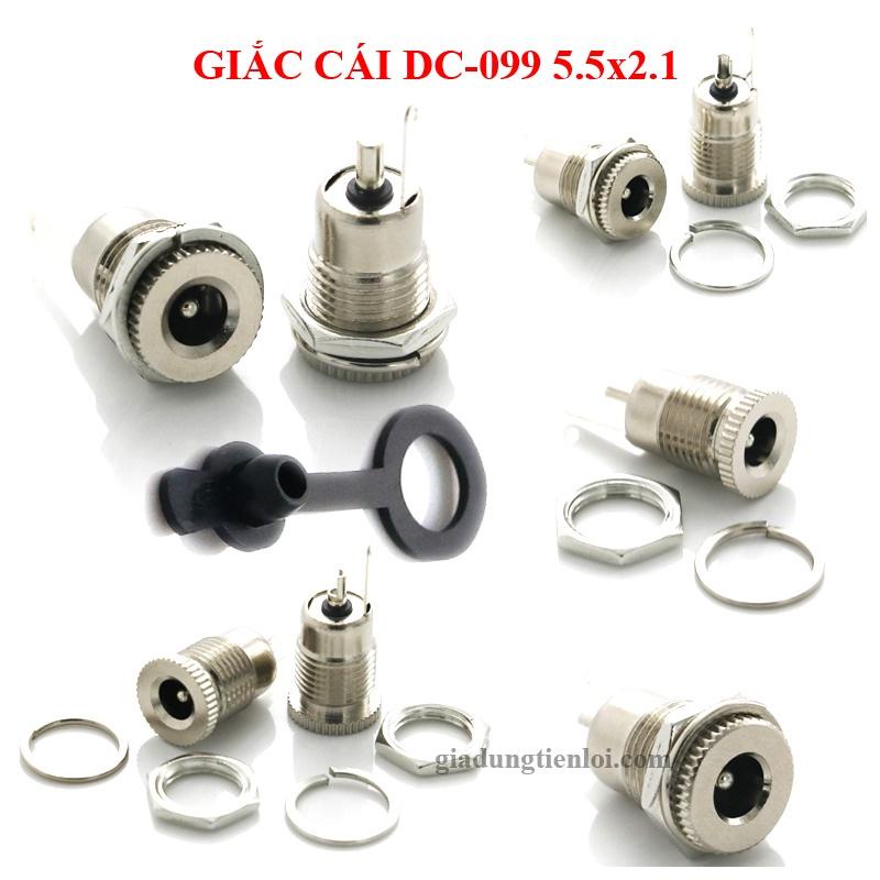 Chân giắc cái DC-099 chuẩn 5.5mm x 2.1mm