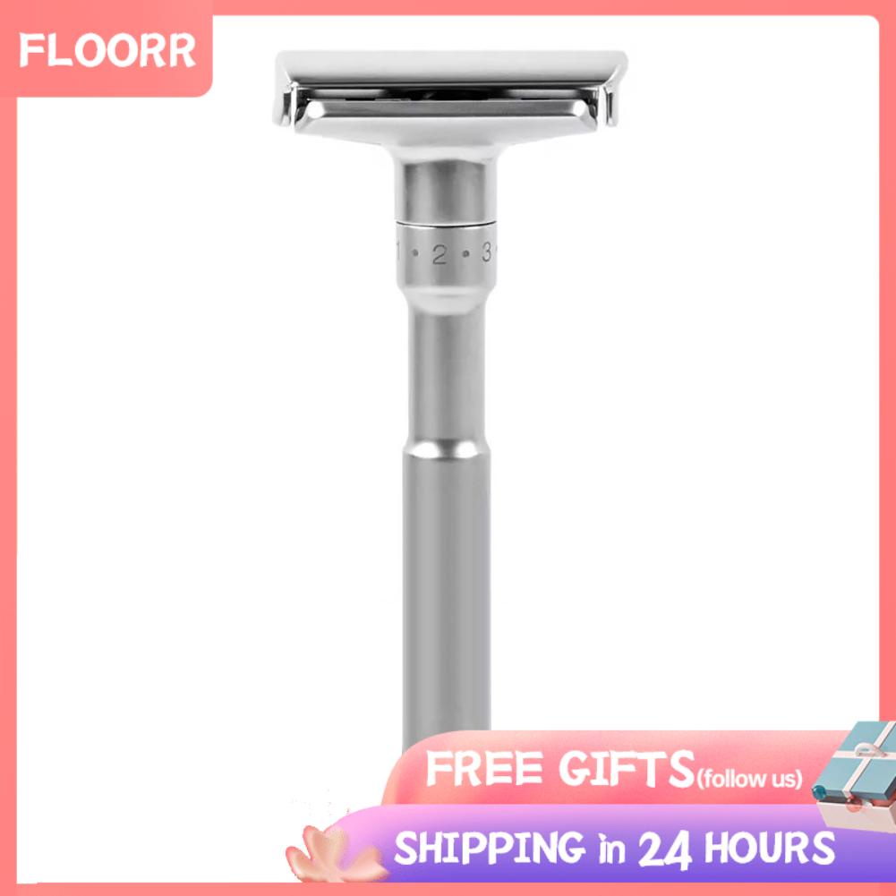 Floorr Hand Shaving Safe Operation Portable Handle Adjustable Sharpness Open Safety Shaving with 5Pcs Blades for Household Use