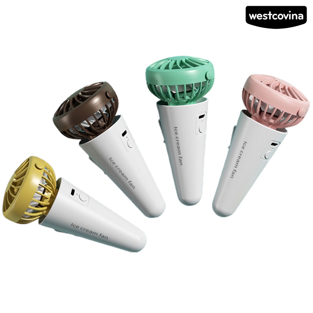 [COD]♋Quạt Mini Cầm Tay Sạc Pin Tốc Độ Cao Tiếng Ồn Thấp Hình Dạng Sáng Tạo