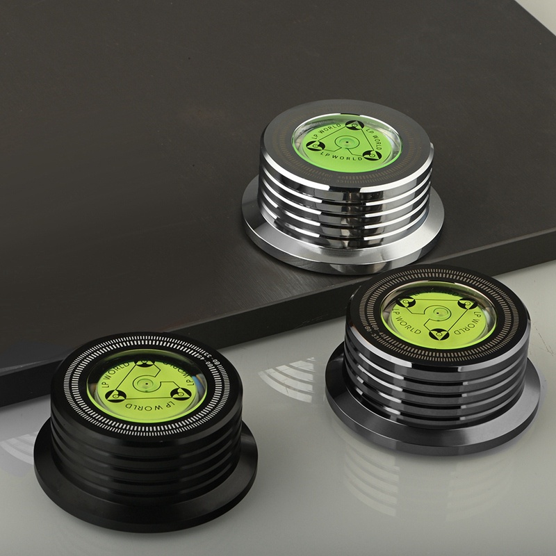 Bộ Ổn Định Đĩa Máy Nghe Nhạc Vinyl LP 60Hz Bằng Hợp Kim Nhôm Kèm Kẹp Trọng