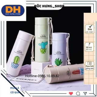 Bình đựng nước / Chai đựng nước giữ nhiệt hình xương rồng 400ml
