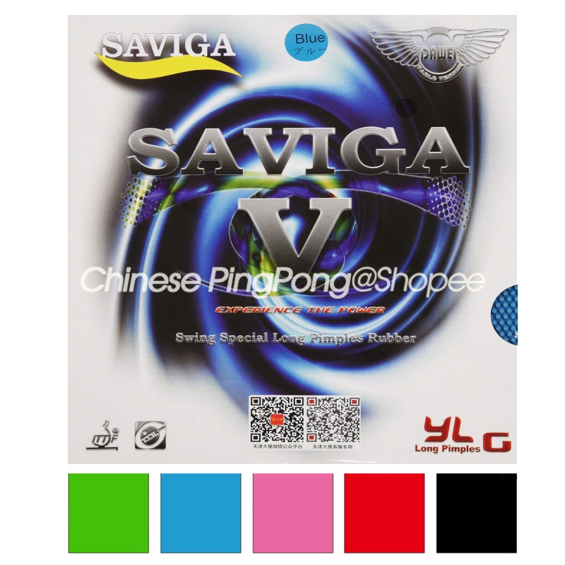 Vợt Bóng Bàn DAWEI SAVIGA V 2023 Bằng Cao Su (Hồng, Xanh Lá, Xanh Dương) Pips Kéo Dài Pong Pong