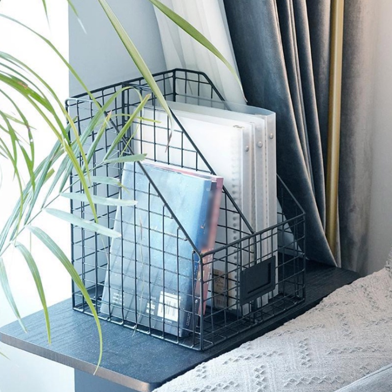 Giá Đỡ Tạp Chí Hai Tầng Bằng Kim Loại Phong Cách Bắc Âu Đơn Giản