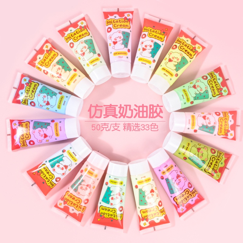 Kem Gooka 50g 31 Màu Tự Làm Kẹp Tóc / Keo Dán