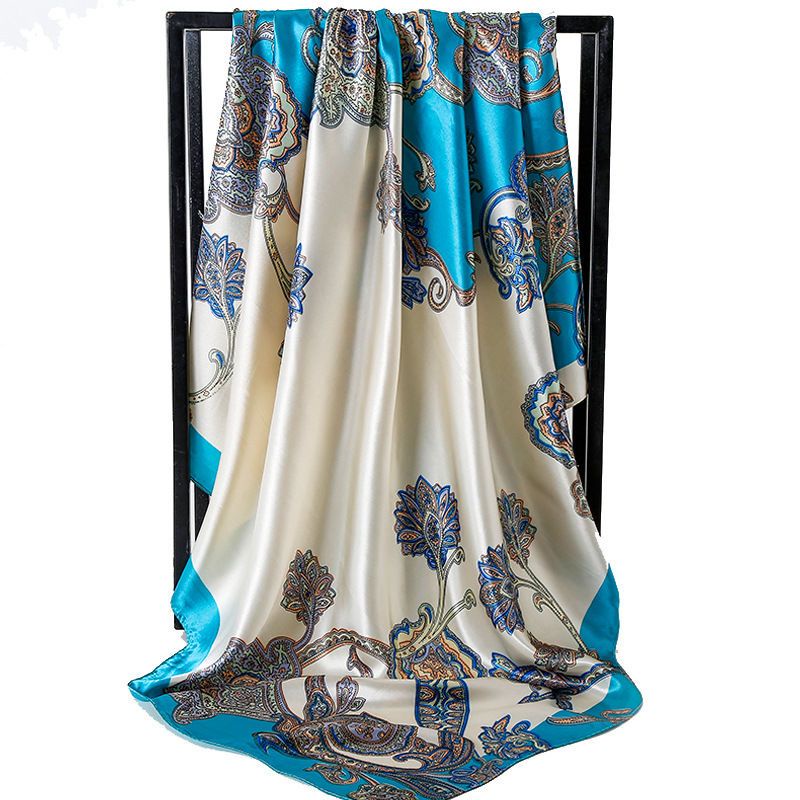 Khăn quàng cổ vuông GAVINBROWN vải lụa chất lượng cao cho phụ nữ trung niên