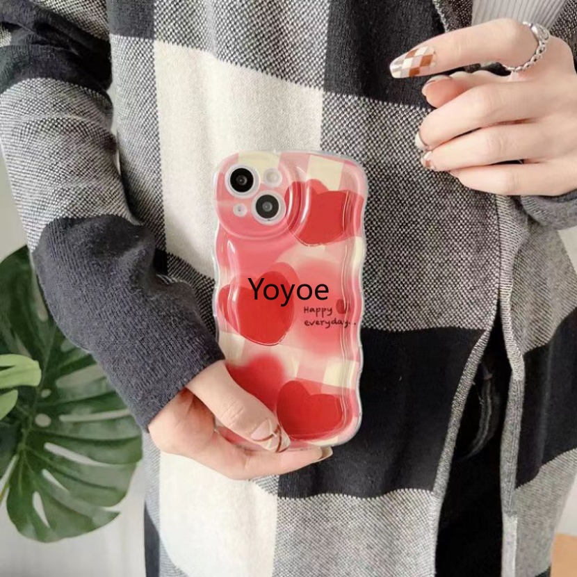 Ốp Điện Thoại Mềm Chống Sốc Màu Đỏ Gradient Cho iPhone 14 11 12 13 Pro Max X XS XR 7 8 Plus SE