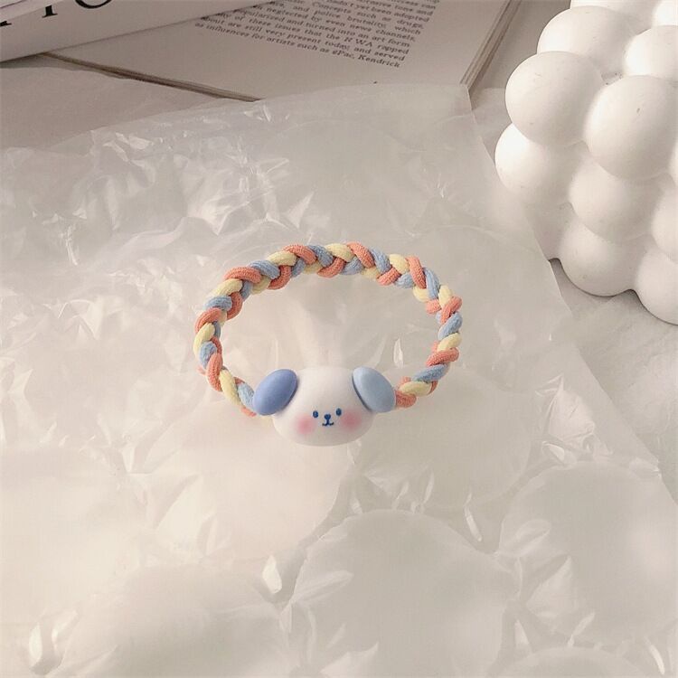 Dây Cột Tóc Dệt Kim Hình Gấu Melody Dễ Thương Cho Bé Gái