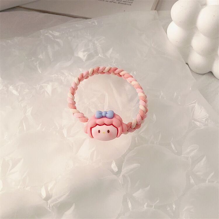 Dây Cột Tóc Dệt Kim Hình Gấu Melody Dễ Thương Cho Bé Gái