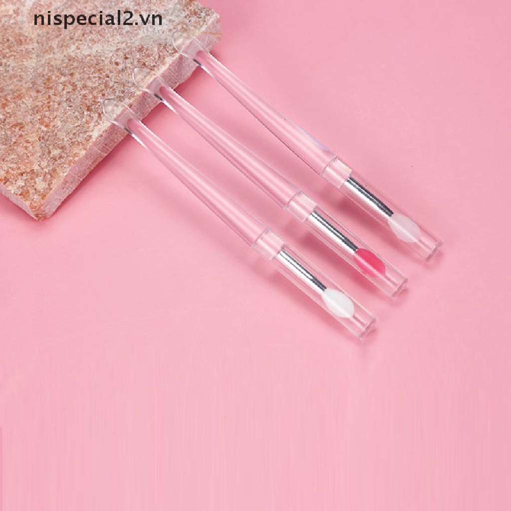 1 Cọ Tô Son Môi Bằng Silicon Kèm Muỗng Và Nắp Đậy Chống Bụi