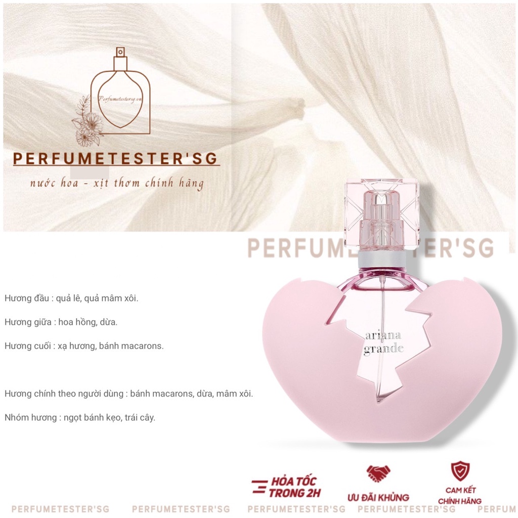 Nước hoa nữ  ARIANA GRANDE THANK u NEXT   ngọt ngào và quyến rũ -𝒑𝒆𝒓𝒇𝒖𝒎𝒆𝒕𝒆𝒔𝒕𝒆𝒓