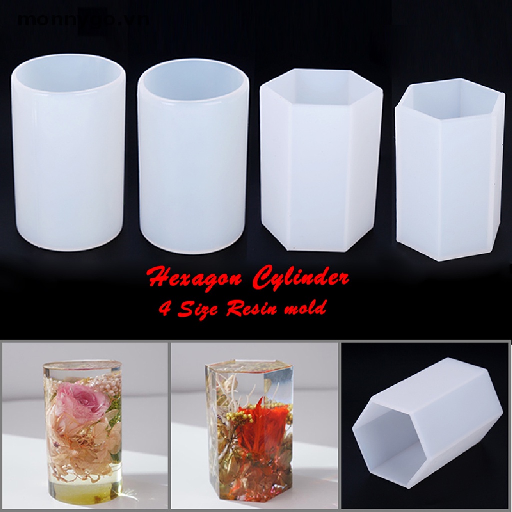 Khuôn Silicon Hình Lục Giác Dùng Làm Trang Sức DIY