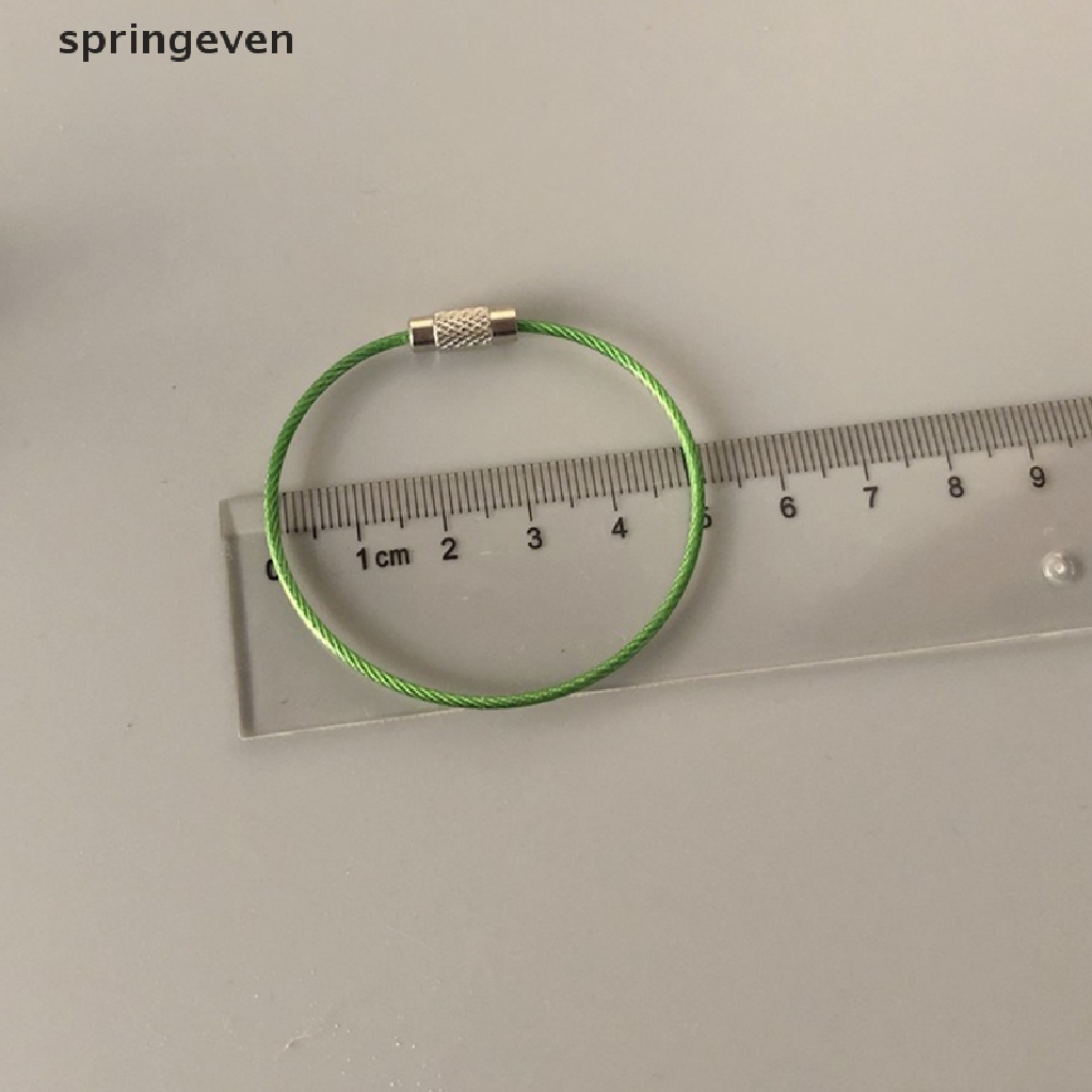 Set 10 Dây Móc Chìa Khóa Bằng Thép Không Gỉ Tiện Dụng