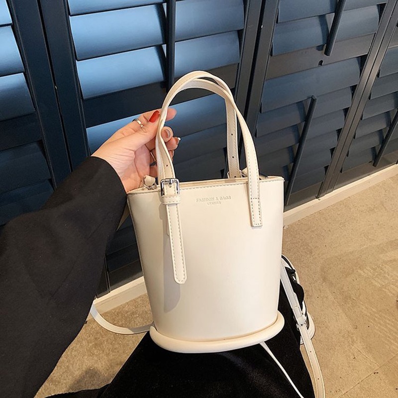 Túi Xách Đeo Vai Sức Chứa Lớn Màu Sắc Đơn Giản Phong Cách Hàn Quốc Cho Nữ