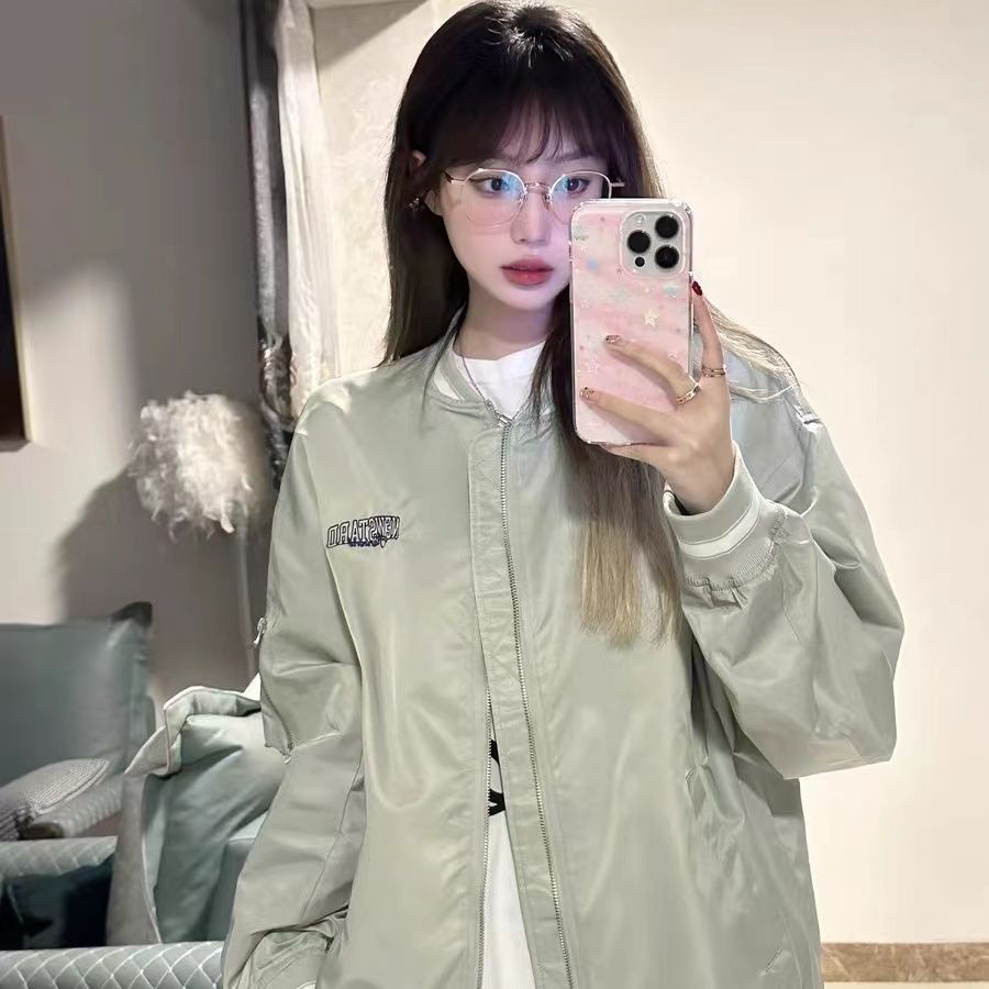 Áo Khoác Bóng Chày Phong Cách Hip Hop Âu Mỹ Cổ Điển Thời Trang Xuân Thu Cho Nam Và Nữ