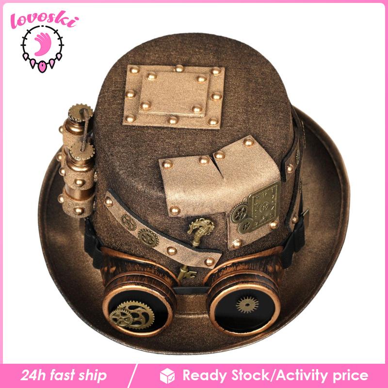 Mũ Biểu Diễn Ảo Thuật Phong Cách Steampunk Cá Tính