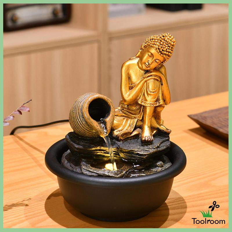 Đài Phun Nước Hình Tượng Phật Để Bàn Trang Trí Văn Phòng / Nông Trại