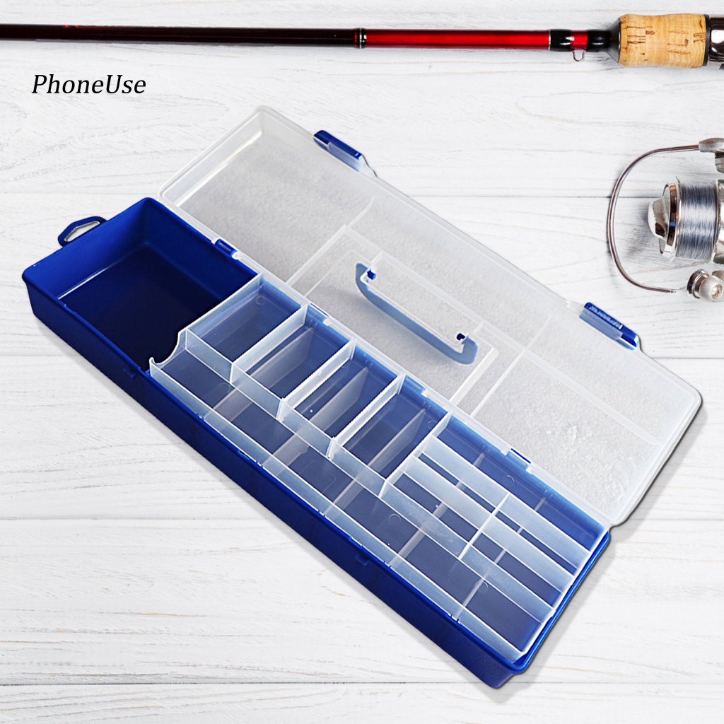Hộp Đựng Mồi Câu Cá Bằng PU Hai Lớp Sức Chứa Lớn Đa Năng Có Thể Tháo Rời