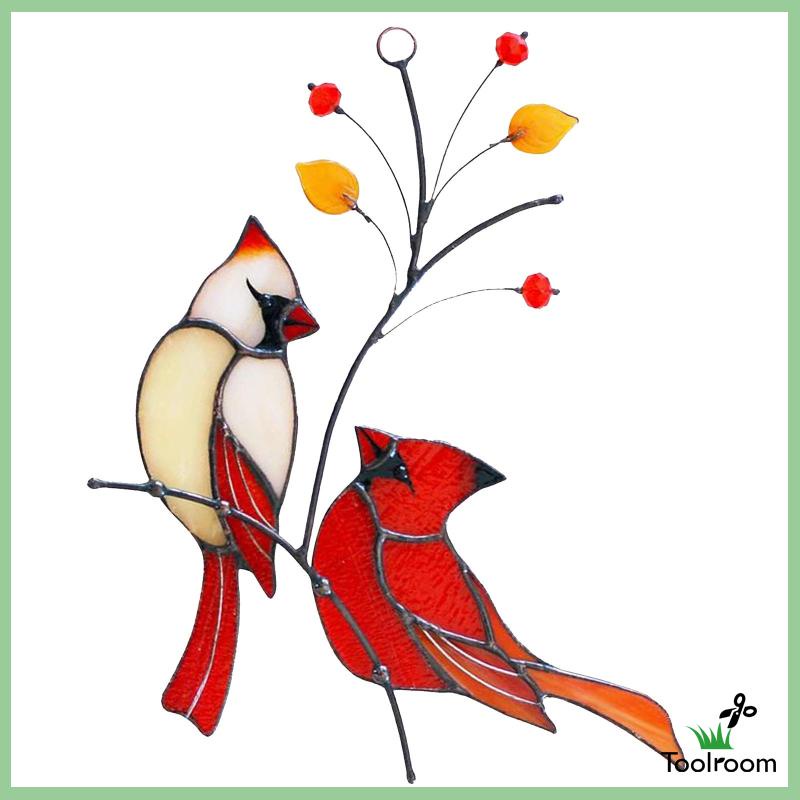 Set 2 Bức Tượng Chim Điêu Khắc Treo Tường Trang Trí Sân Vườn