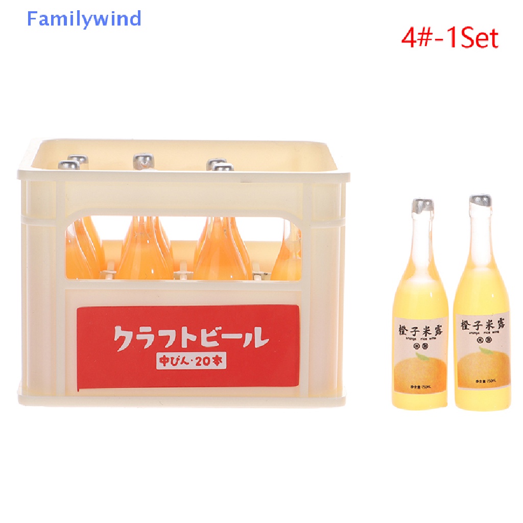 1 Bộ Bình Uống Rượu Mini Tỉ Lệ 1: 12 Dùng Trang Trí Nhà Búp Bê