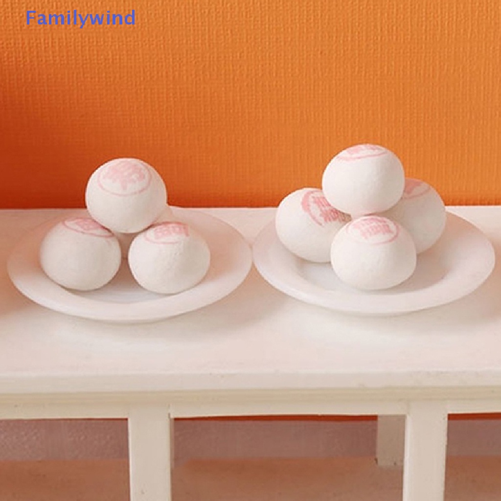 1 Set Mô Hình Bánh Bao Hấp Tỉ Lệ 1: 12 Dùng Trang Trí Nhà Búp Bê