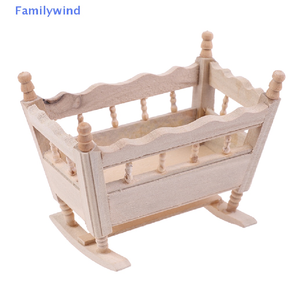 Mô Hình Giường Ngủ Thu Nhỏ Tỉ Lệ 1 / 12 Trang Trí Nhà Búp Bê