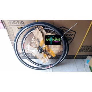 Cặp bánh xe đạp thể thao 700c đùm Shimano líp thả, phanh U