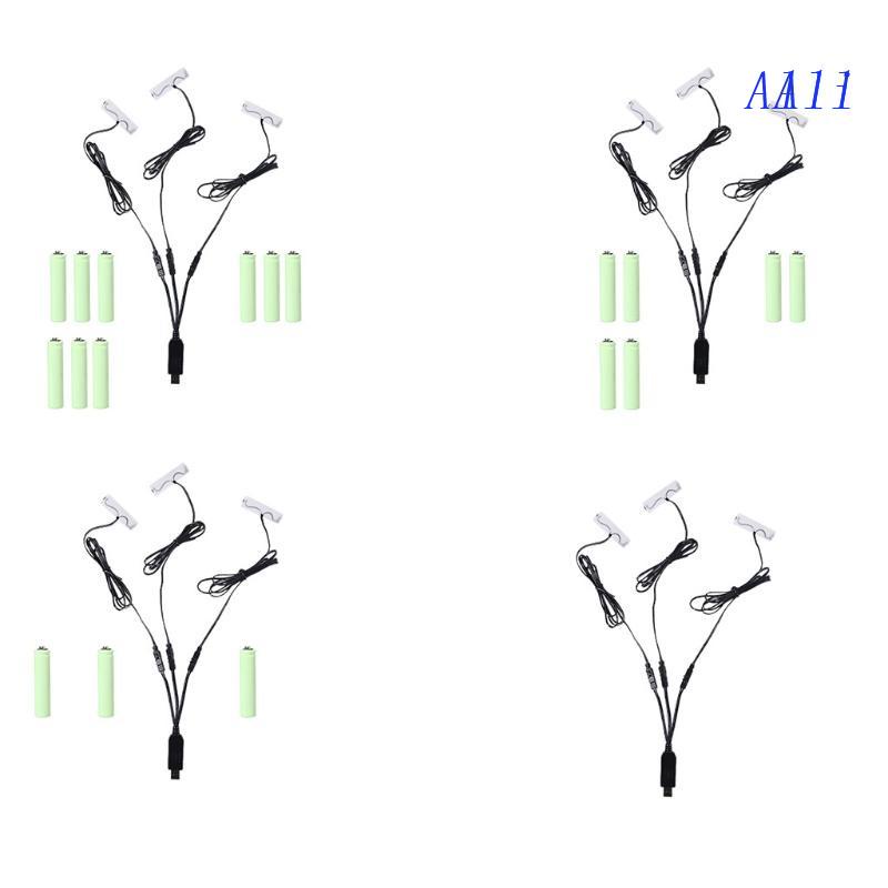 Bộ SạC 3 Trong 1 AA Thay Thế - 4 Pin LR6 AA 1.5V