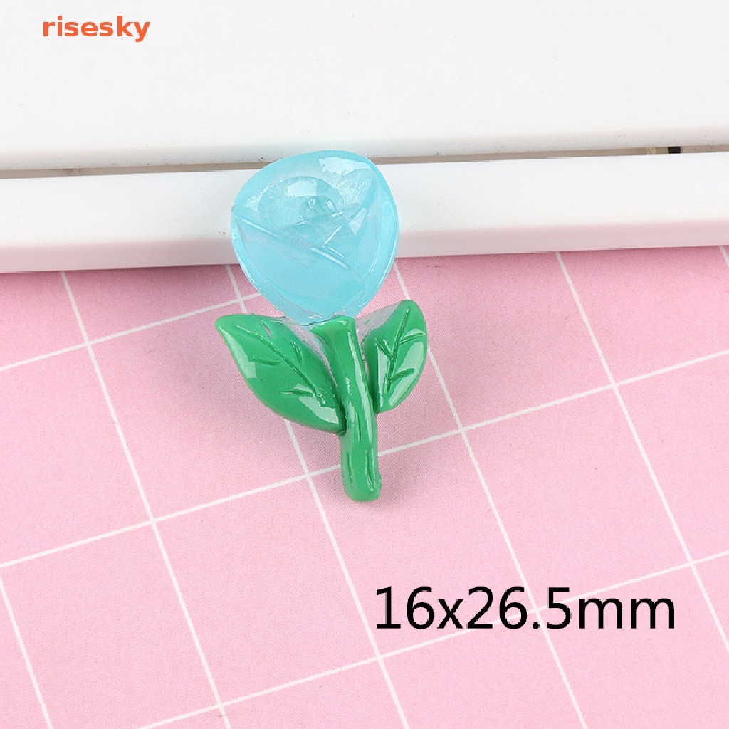 Bộ 10 Bông Hoa Nhựa Phát Quang Mini Dễ Thương Dùng Trang Trí Tóc