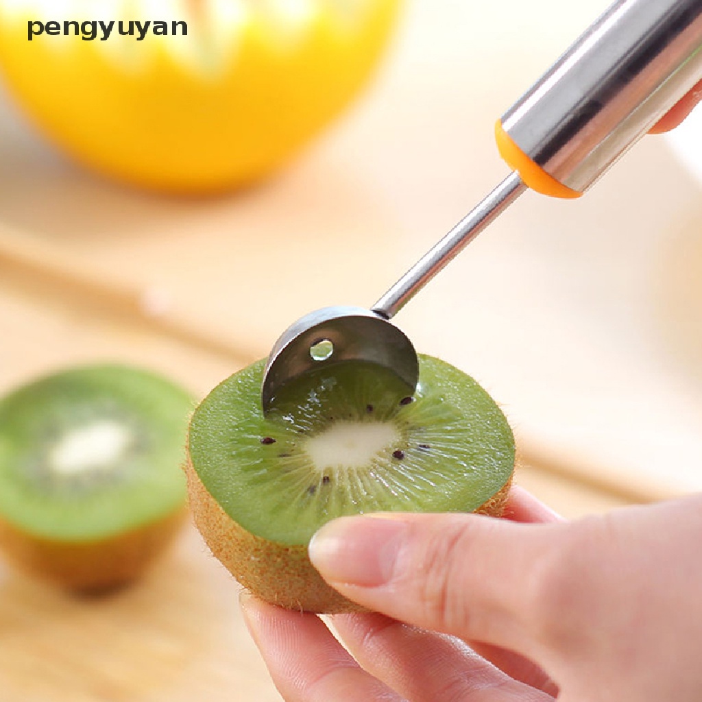 Muỗng Múc Kem / Trái Cây Hai Đầu Bằng Thép Không Gỉ Mới Muỗng Múc Kem / Trái Cây / Dưa Hấu Bằng Thép Không Gỉ Mới Áo Thun In Hình Thời Trang Năng Động Cho Nữ