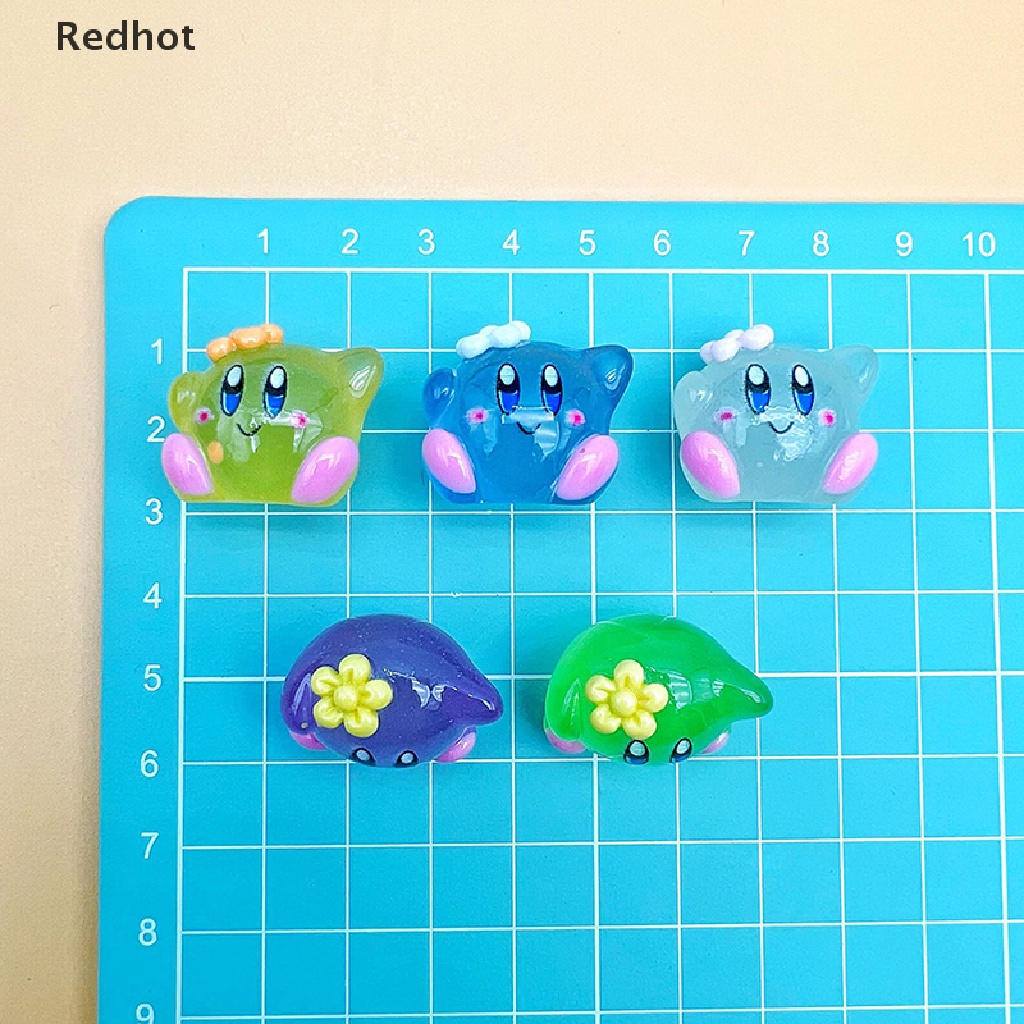 &lt; Redhot &gt; 2 Sản Phẩm Trang Trí Tiểu Cảnh Hoạt Hình Kirby Kawaii