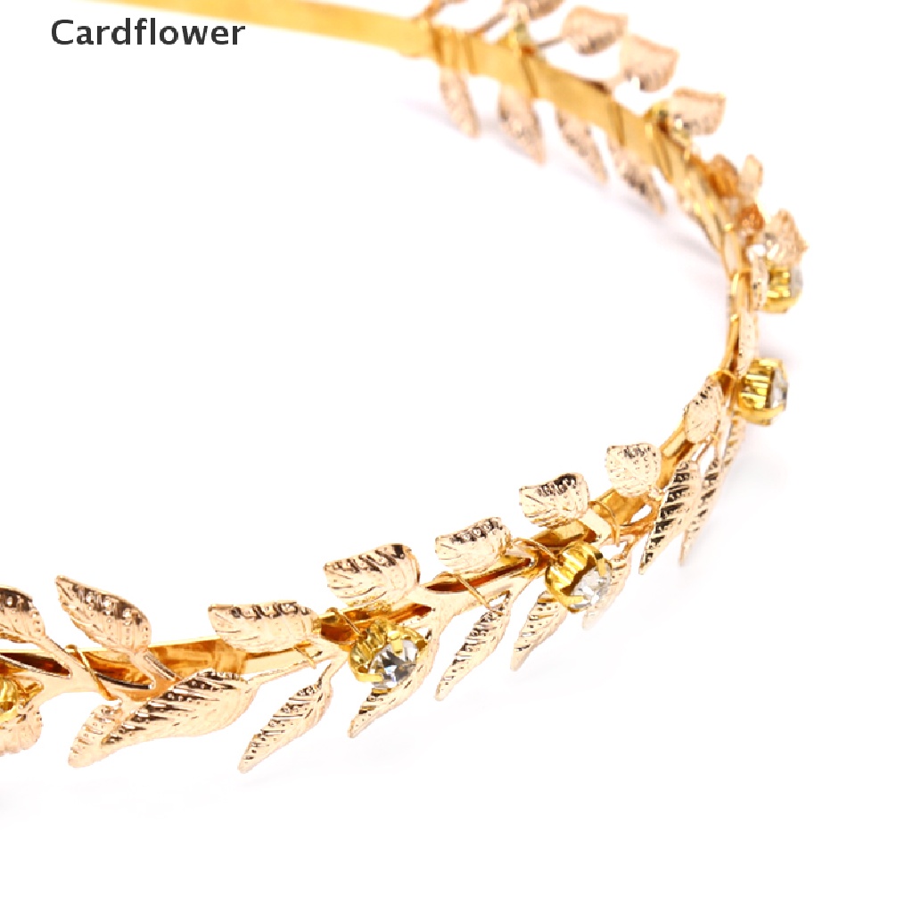 < Cardflower > Băng Đô Cài Tóc Hình Lá Phụ Kiện Cho Cô Dâu Trong Ngày Cưới Giảm Giá