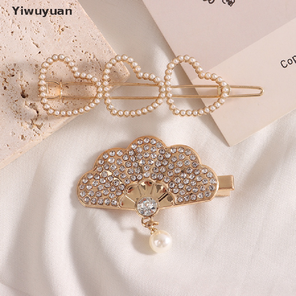 1 Kẹp Tóc Hình Trái Tim Đính Đá Thời Trang