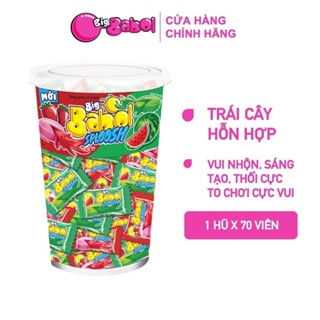 Kẹo Cao Su thổi có nhân Big Babol Sploosh (Hũ 74 viên)
