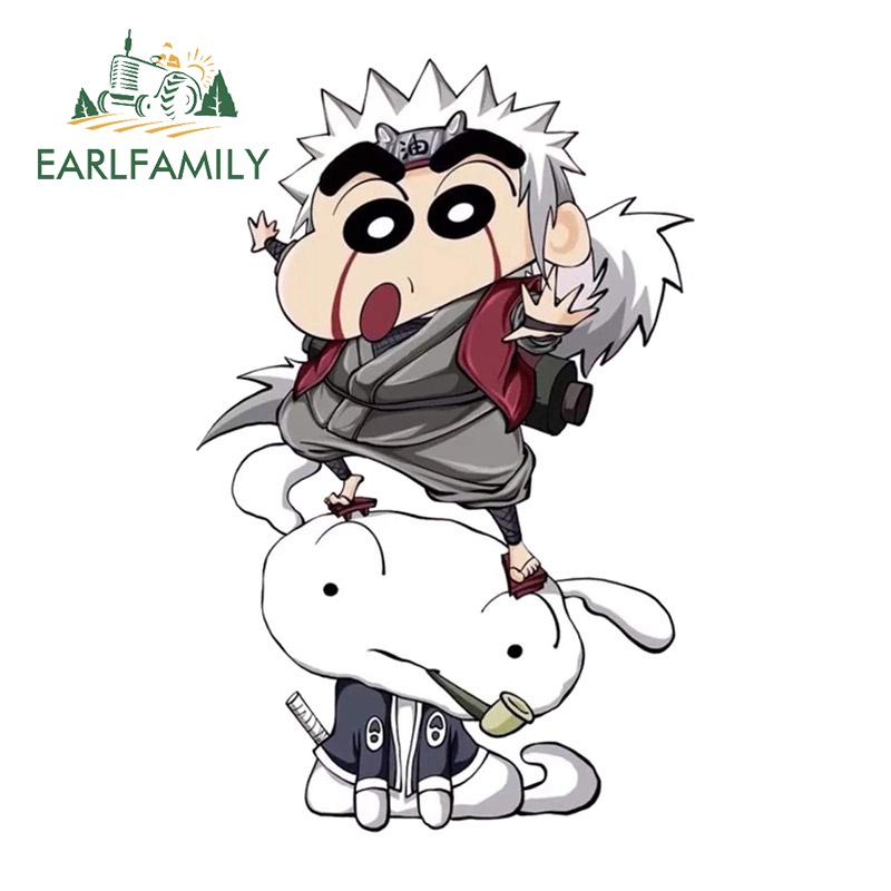 Earlfamily Đề Can Dán Xe Hơi Hành Lý Họa Tiết Graffiti Đường Phố naruto 13Cmx8.4Cm Chống Trầy Xước