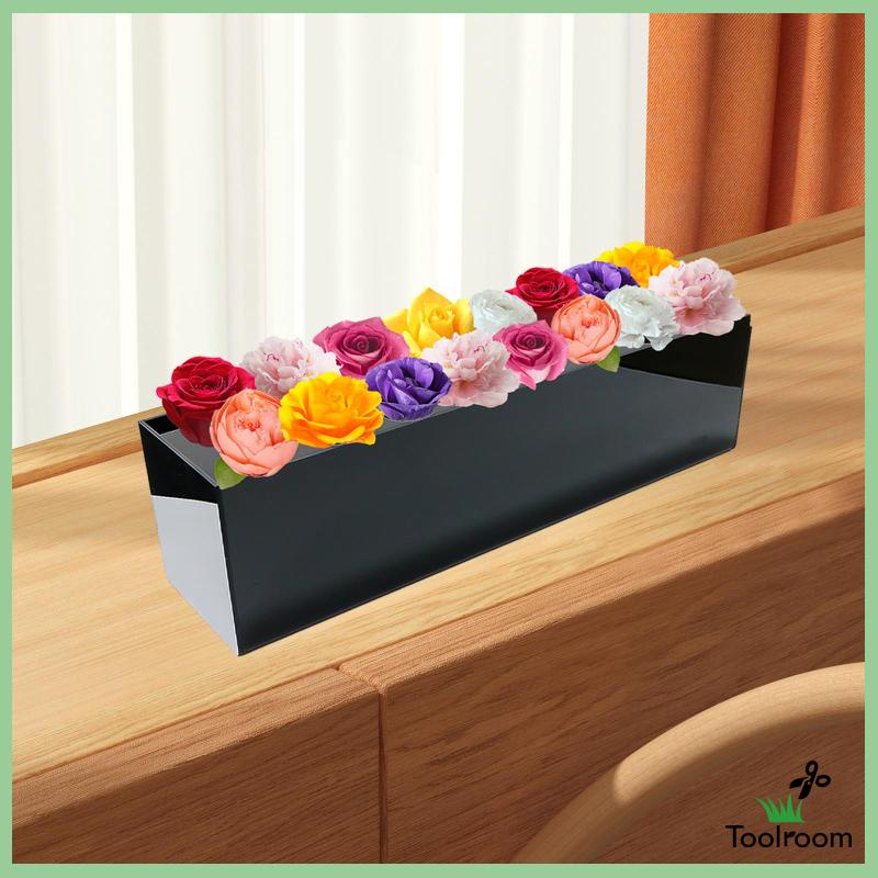 Lọ Hoa Bằng Acrylic Dài Dùng Trang Trí Văn Phòng / Tiệc Tùng