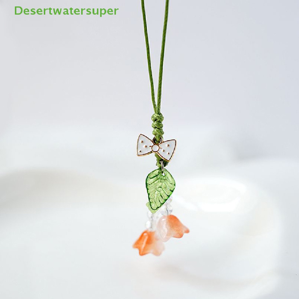 Dsvn Ốp Điện Thoại Hình Hoa Làm Thủ Công Có Dây Đeo Chìa Khóa / Tai Nghe / Xe Hơi