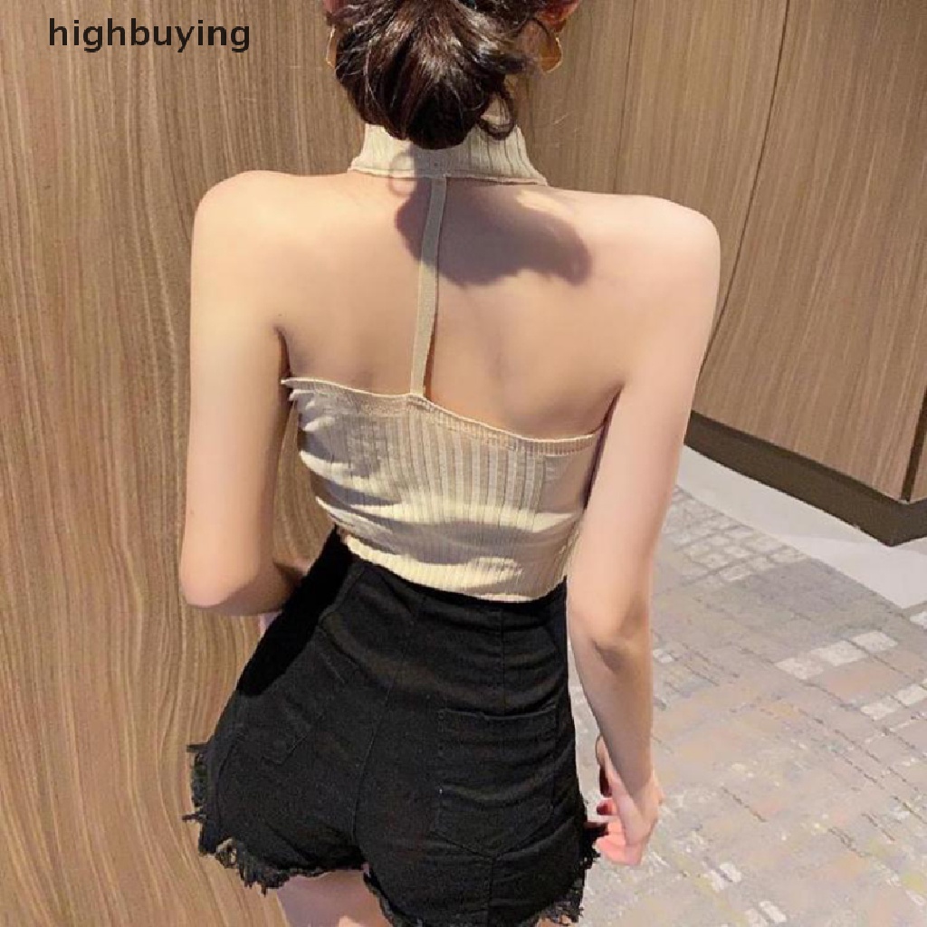 Áo Hai Dây Dệt Kim Màu Sắc Thời Trang Mùa Hè Quyến Rũ Cho Nữ