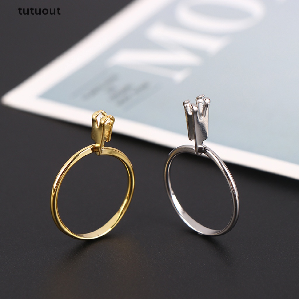 Giá Đỡ Nhẫn Bốn Chân Đính Đá Kim Cương Nhân Tạo