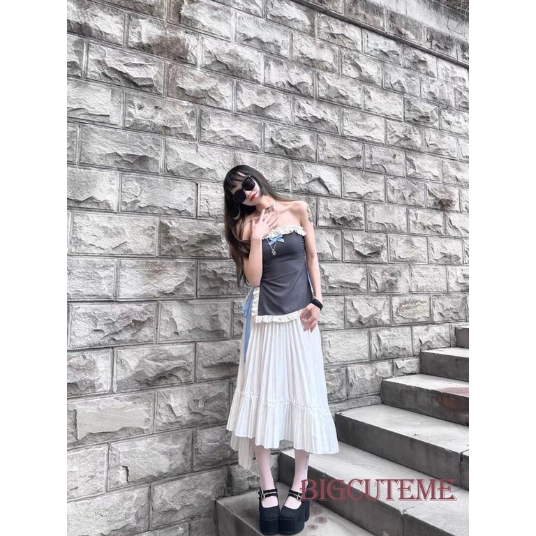 Áo Ren Ống Không Tay Thời Trang Quyến Rũ Dành Cho Nữ