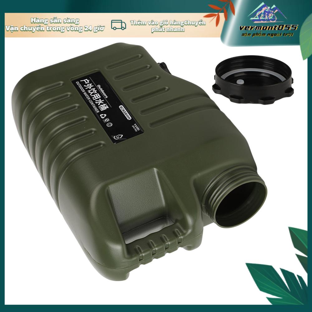 Vermont055 Di Động Bình Đựng Nước Ngoài Trời Lưu Trữ Tàu Sân Bay PE Xô Cho Cắm Trại Dã Ngoại BBQ Dung Tích Cao 12L Xanh