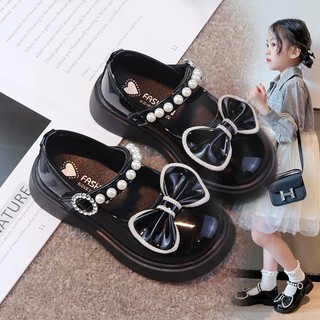 Giày công chúa chất liệu da đính đá lấp lánh thời trang cho bé gái