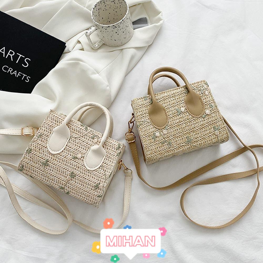 Túi Cói Đeo Chéo MIHAN1 Thời Trang Mùa Hè Cho Nữ
