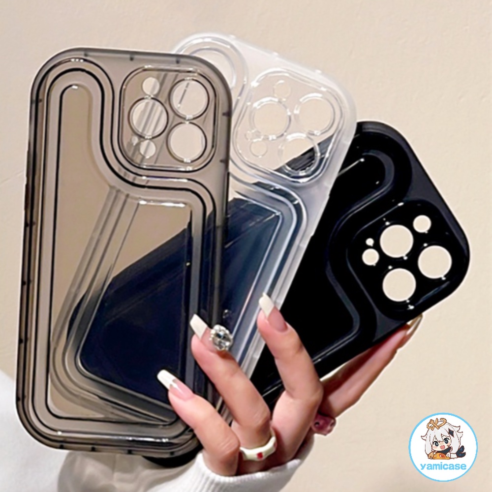 Ốp Điện Thoại TPU Trong Suốt Có Túi Khí Chống Sốc Bảo Vệ Ống Kính Máy Ảnh Cho Iphone 11/12/12 Pro Max/13/13 Pro/13 Pro Max /14/14 Pro/14 Pro Max