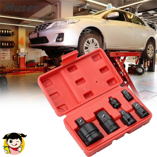 Set 6 Đầu Nối Chuyển Đổi Ổ Cắm Khí Nén 1 / 2 &quot;Sang 3 / 4&quot; Chuyên Dụng Sửa Chữa Ô Tô