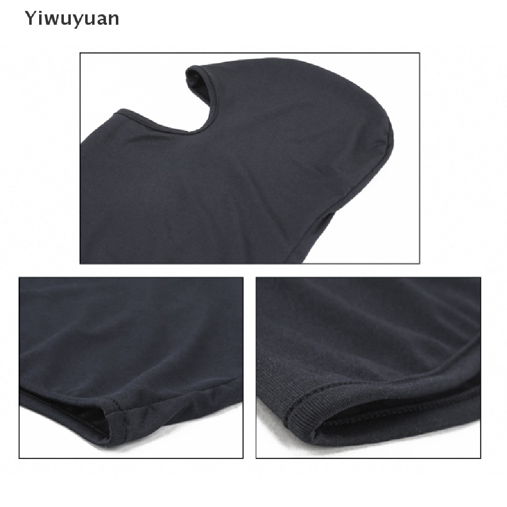 1 Khẩu Trang Lycra Che Mặt Giữ Ấm Mùa Đông Màu Đen Cho Nam Nữ Khi Đi Xe Máy Trượt Tuyết Ngoài Trời