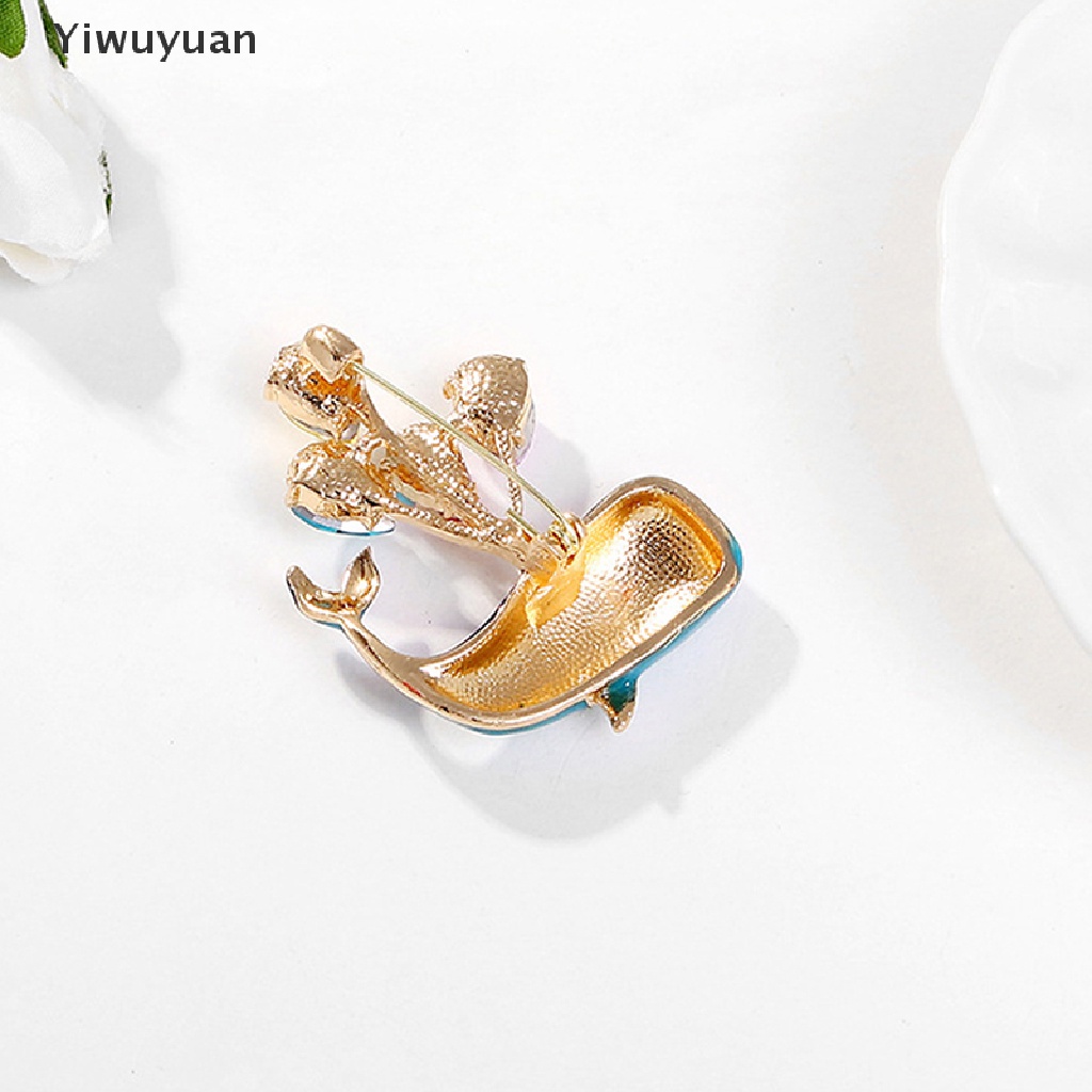 &lt; Yiwuyuan &gt; Ghim Cài Áo Hình Cá Voi Bong Bóng Bay Thời Trang Cho Nữ